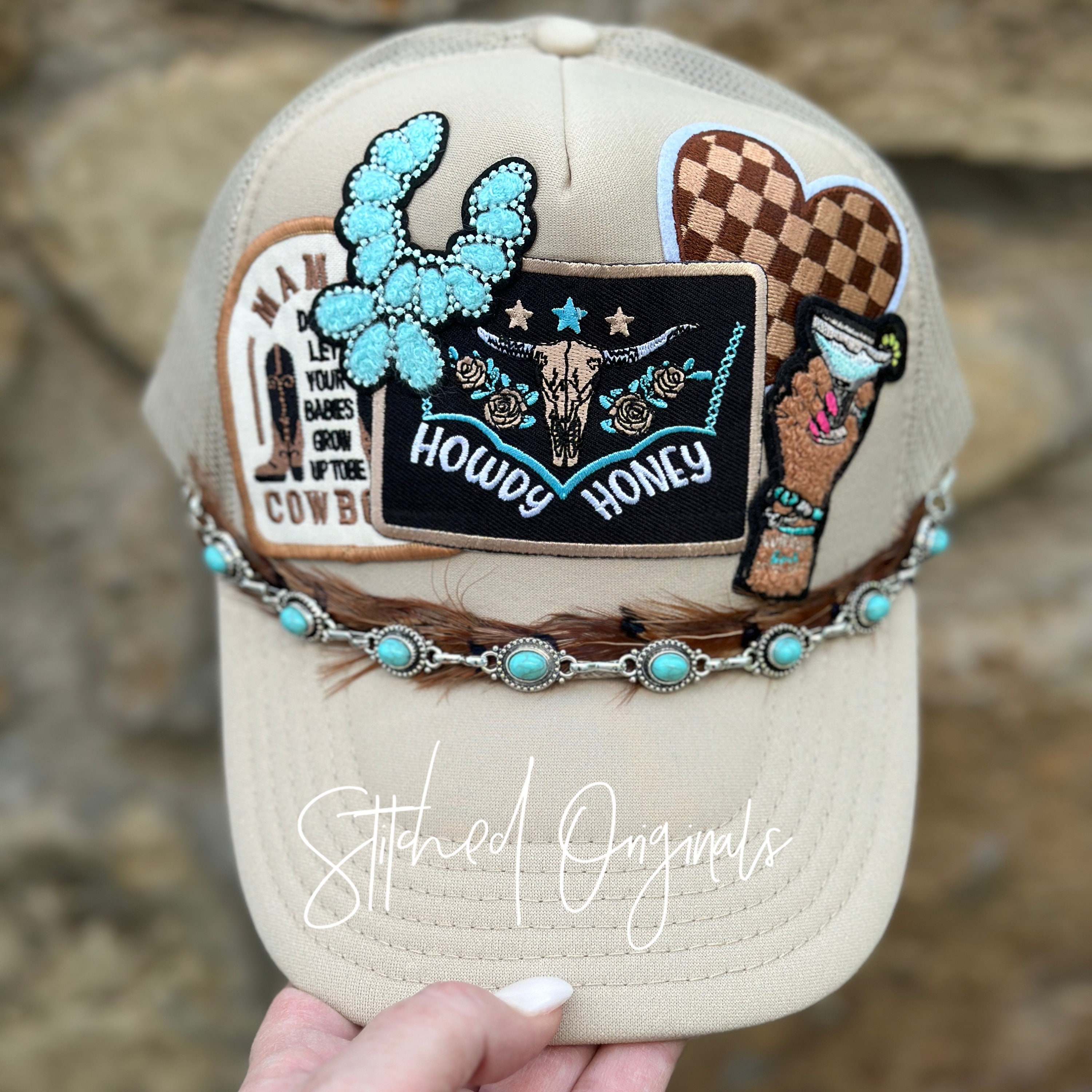 Patch‎ Trucker Hat Ad Mare Leather Patch Cap | Charcoal - Whitby Watch Co main image 2