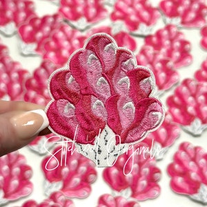 Balloon Bouquet Pink Iron on Patch, DIY Patch, Pink Preppy, Custom Patch, Iron On