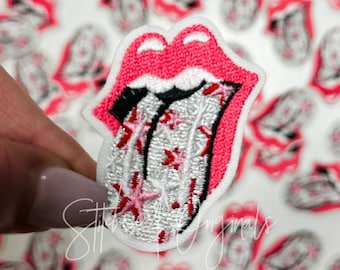 Lips Patch, Trucker Cap Patch, Iron On, DIY patch, Preppy Patch