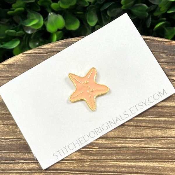 Hat Pin, Starfish Pin, Enamel Pin, Trucker Hat Pin