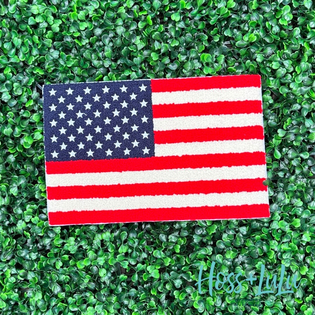 Wavy American Flag Patch