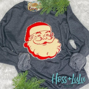 Santa Custom Patch, Holiday Patch, Iron on patch, diy patch