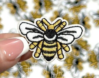 Bumble Bee Embroidered Iron On Patch, DIY