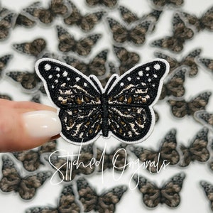 Parche de mariposa de leopardo, parche para gorra de camionero, parche para planchar, parche para hacer uno mismo, parche preppy