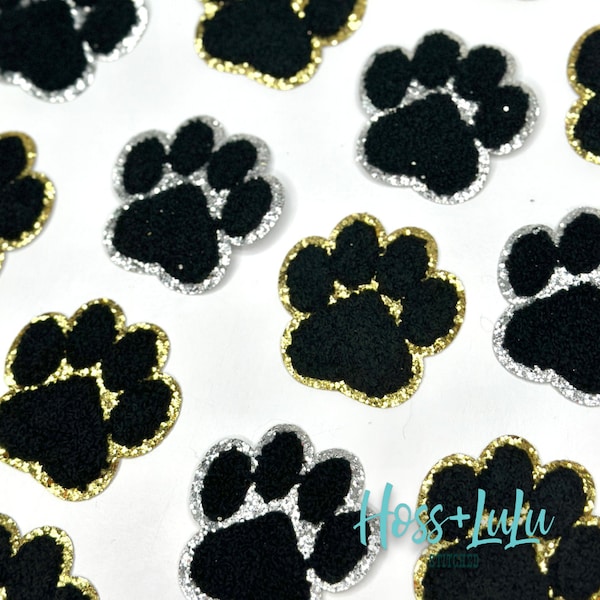 Paw Patch Black, Iron on paw patch, DIY paw patch