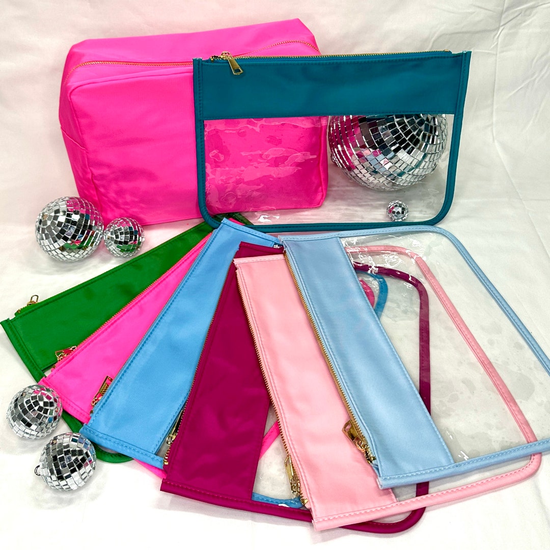 Nylon Cosmetic Bag Pouch, DIY Snack Pouch, Customizable, Personalize