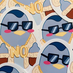 GEEN enkele sticker: grote gestanste vinyl enkele kawaiisticker