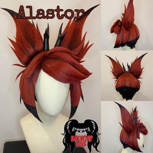 Alastor Cosplay Wig Hazbin Hotel