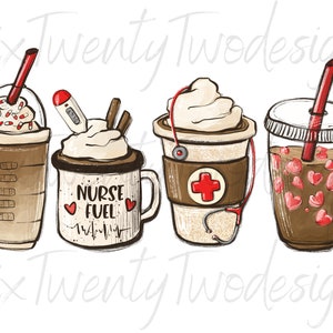 Nurse Coffee Lover Ready to Press Sublimation Transfer