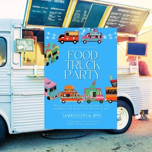 FOOD TRUCK PARTY Digital Invitation Template