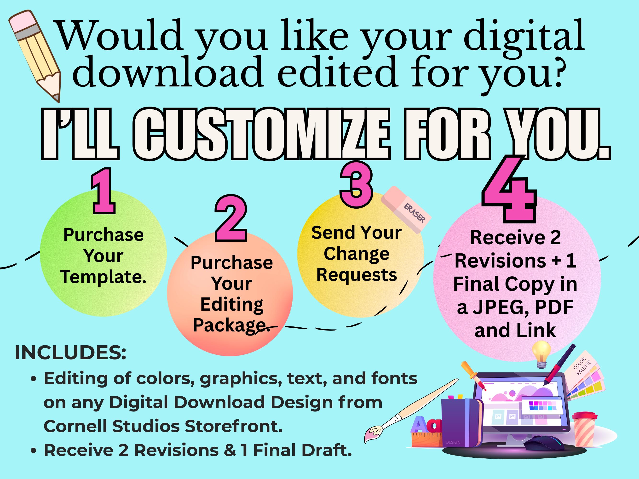 Customization Add-on for Digital Downloads - Etsy Canada
