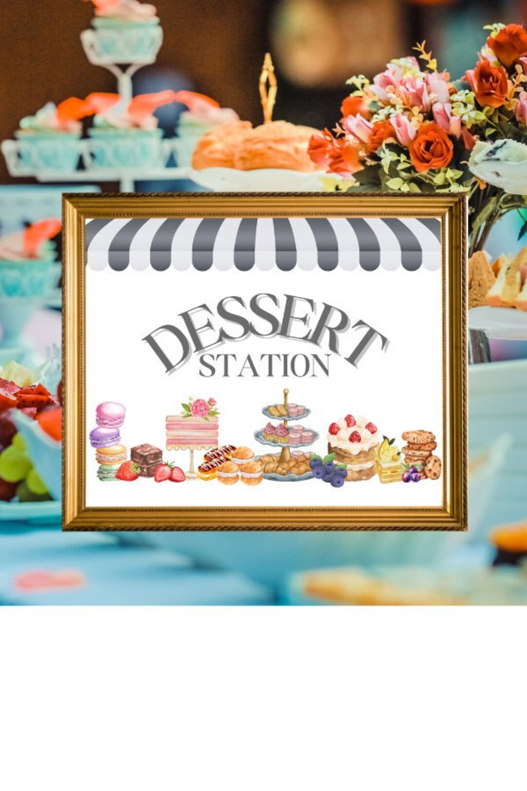 Dessert Table Printable Signs 5 Color Pack Digital Download - Etsy