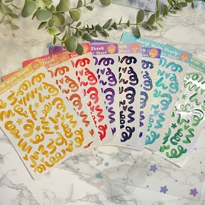 Holographic Confetti Sticker Sheet // Deco Sticker, Polco Sticker, Confetti Sticker, Holographic Sticker Sheet, Confetti Sticker Sheet