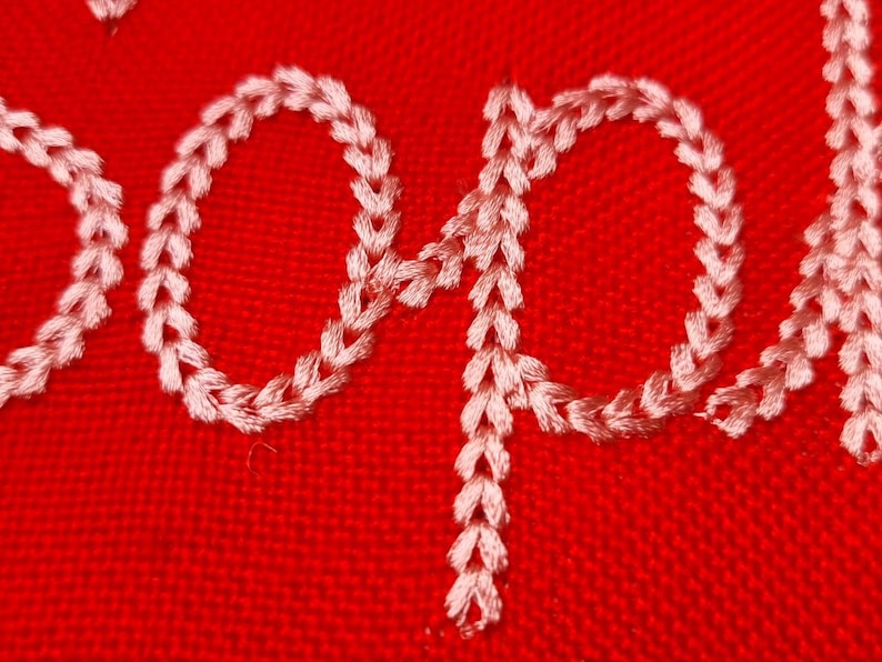 Engraved Chain Pattern Handmade Chain Stitch Embroidery Font “sophia”, 5 Sizes, BX Format ...