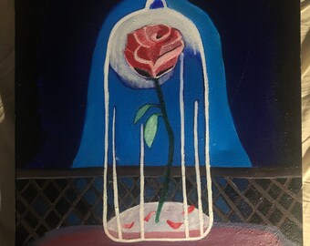 Beauty Beast Rose Etsy Canada