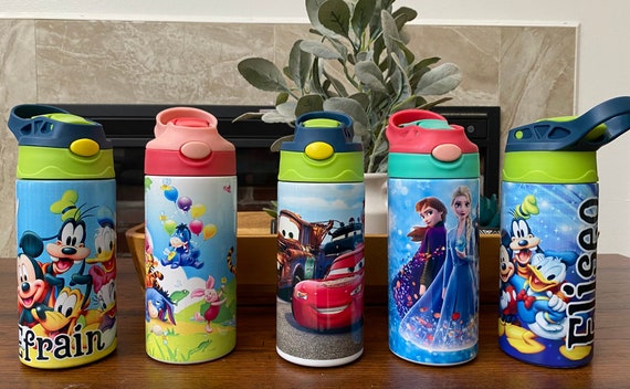 Personalized Kids Water Bottle with name | Cartoon/Movie Characters tumbler for children