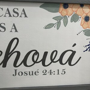 Joshua 24:15- Spanish Scripture/ farmhouse wall decor/Bible verse/faith wall art/ gift for any occasion/ Custom plaque