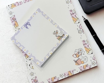 Personalized Silly Goose Notepad Set of Three (3), To Do List Writing Memo Pad Set