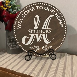 Personalized/Custom Wood Tray / Lazy Susan/ Turntable /Farmhouse Style tray / housewarming gift / anniversary gift