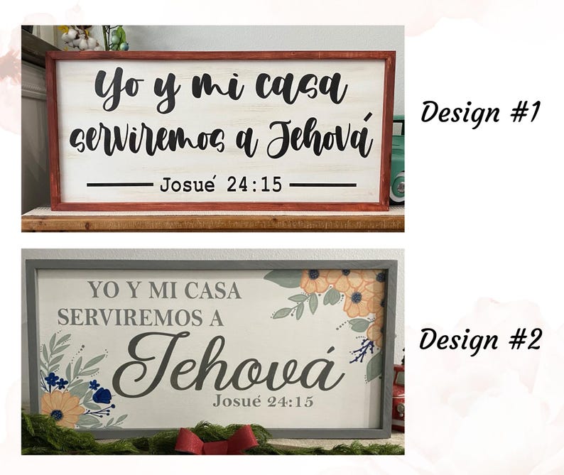 Joshua 24:15- Spanish Scripture/ farmhouse wall decor/Bible verse/faith wall art/ gift for any occasion/ Custom plaque