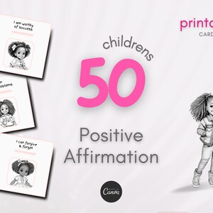 Affirmation cards kids, daily affirmation cards, affirmation cards printable, printable affirmation cards, positive affirmations, self love