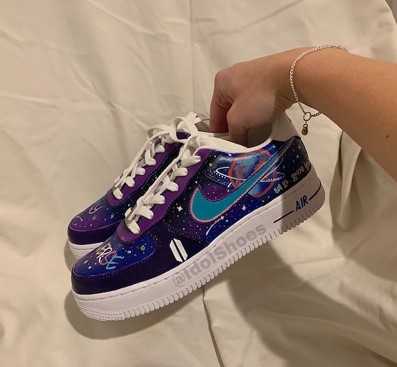 becerro Resaltar Salida hacia Coldplay x BTS My Universe custom Nike Air Force 1s - Etsy España