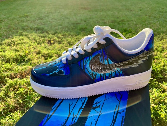 BTS Black Swan Custom Nike Air Force Shoes Etsy Finland