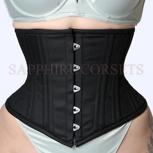 Fine Silk Satin Wedding Underbust Corset, Tight Lacing, Body Sculpting, Tummy  Control. 