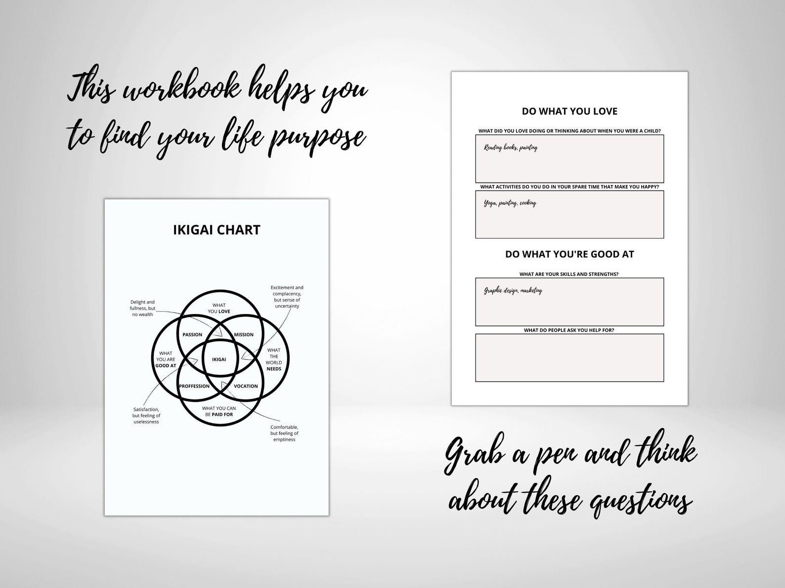 Japanese Planner Bundle Minimalist Printable, Find Your Ikigai, Kaizen ...