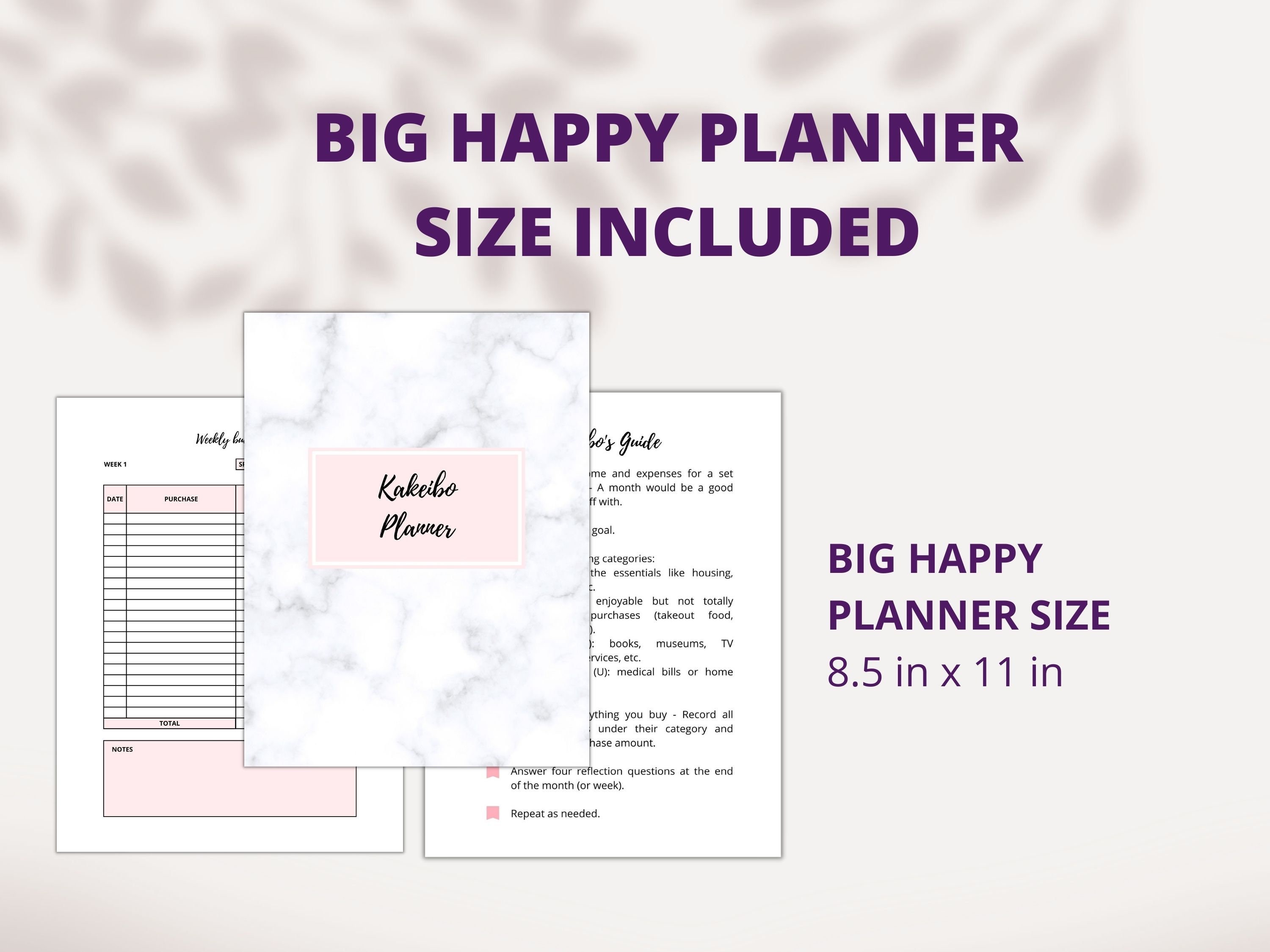 Kakeibo Budget Planner Kakeibo Journal Big Happy Planner Printable