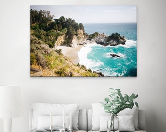 McWay Falls Photo, Big Sur, California, Photo Prints, Metal Print, Coastal Wall Art, US Highway 1