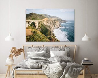 Stampa Su Tela Panoramica Kreative Arts – Bixby Creek Bridge, Big Sur California – 121,9 X 50,8 Cm – Quadro Pronto Da Appendere