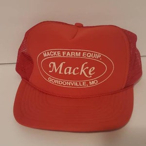 1980&#39;s true vintage Macke farm equipment rare hat.