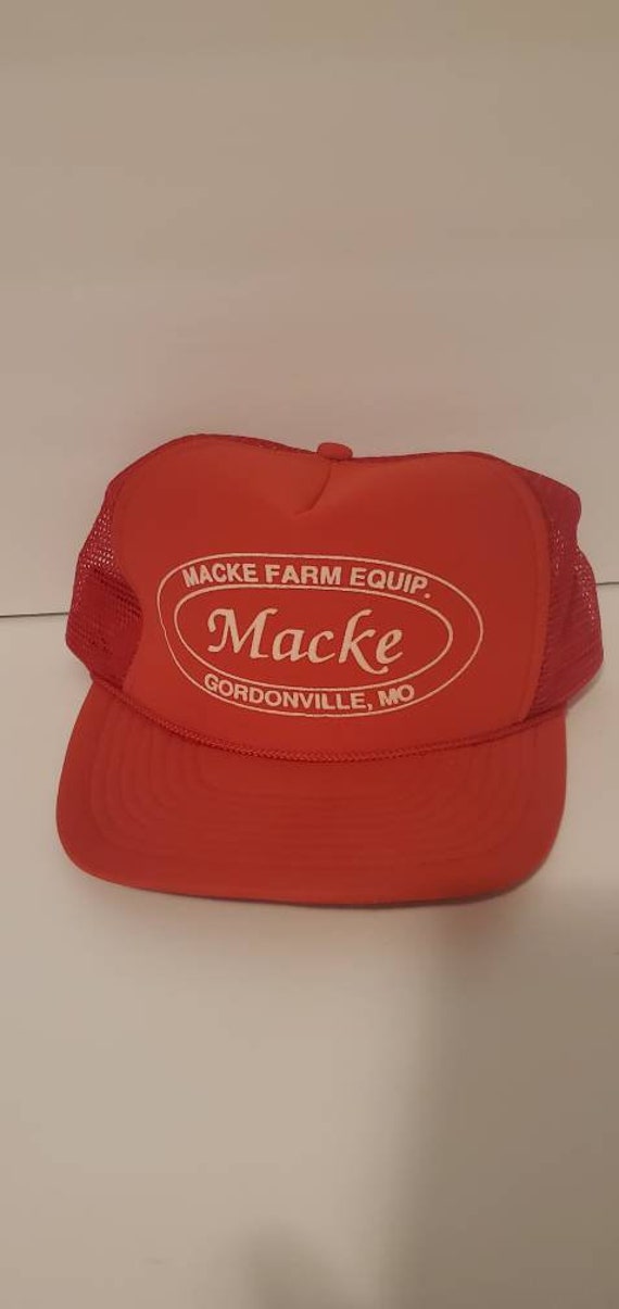 1980's true vintage Macke farm equipment rare hat. Gem