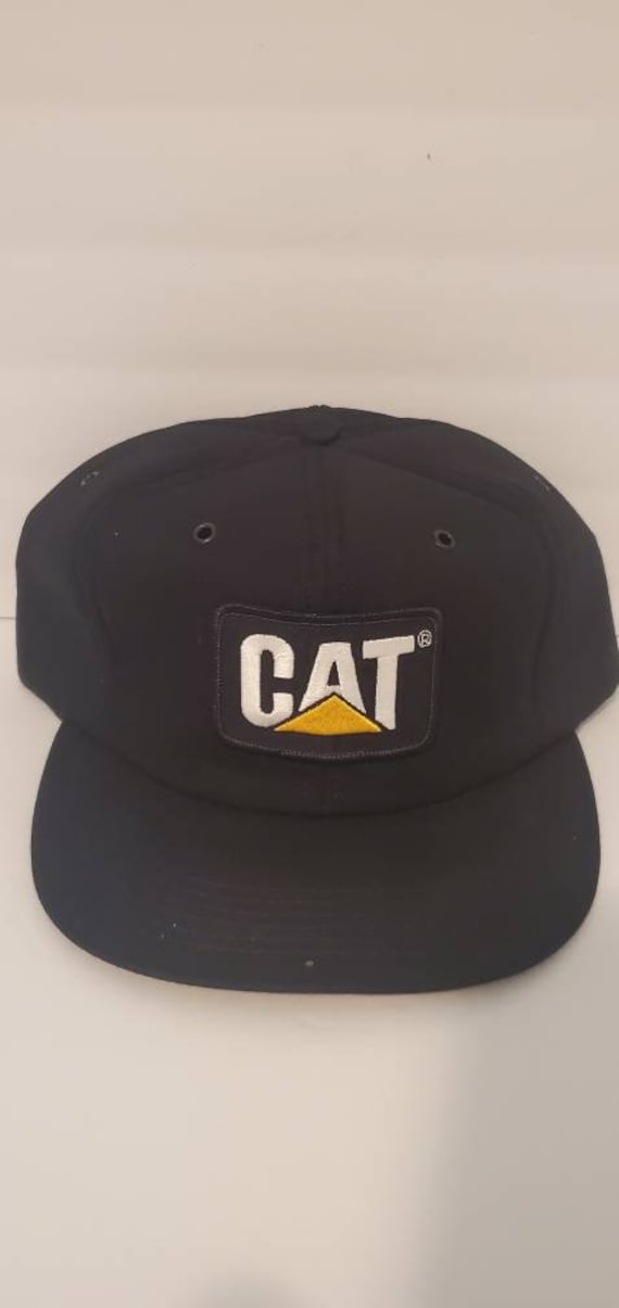 Rare 80's true vintage CAT trucker style hat. In a