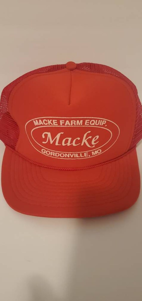 1980's true vintage Macke farm equipment rare hat. - image 4