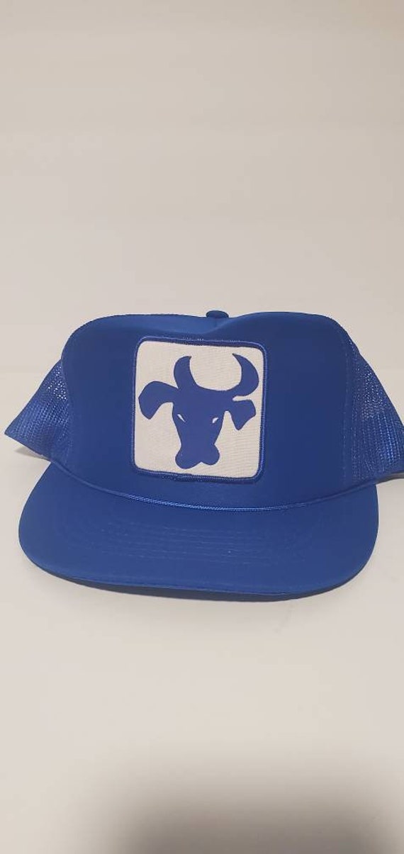 Vintage Blue Cow hat from the 70's or 80's. New!