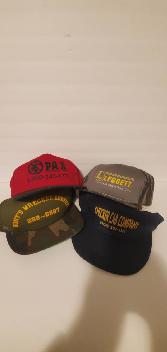 Lot of Four 80's vintage hat's all in great shape!