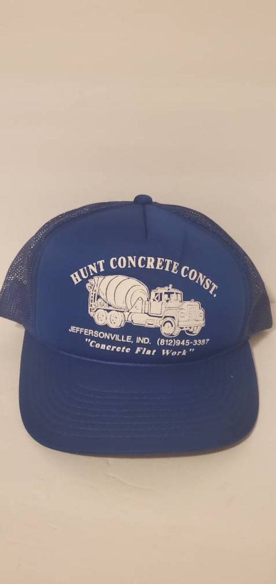 80's rare vintage hat. Hut Concrete. New!