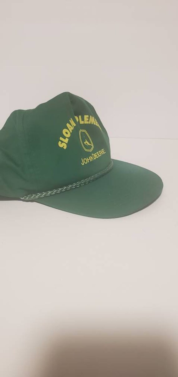 80's vintage rare John Deere Sloan Implement hat. - Gem