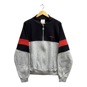 Vintage Y2K Adidas Trefoil Sweatshirt Adidas Sweater Pullover Jumper Colour Block Size LARGE