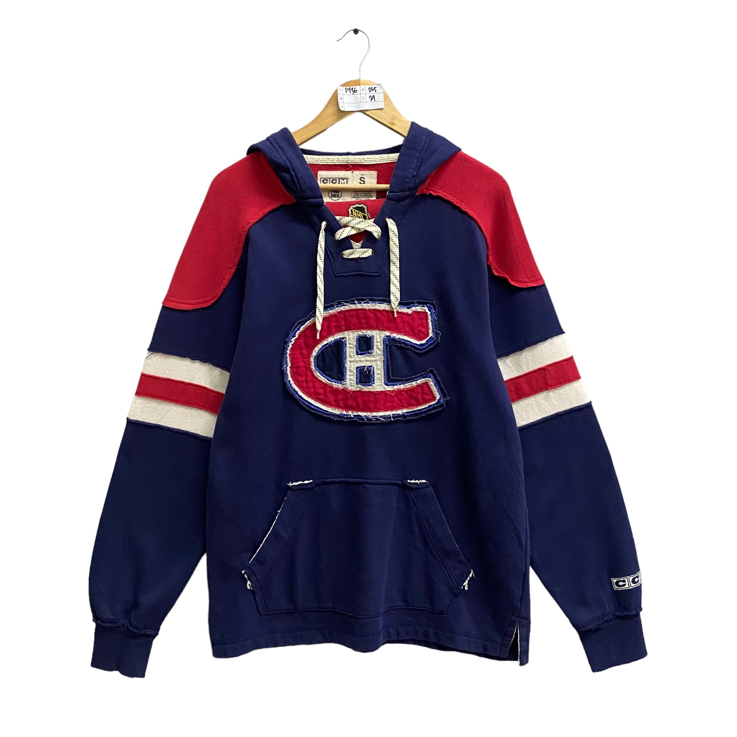 Vintage 00s Montreal Canadiens Distressed Hoodie Crewneck NHL