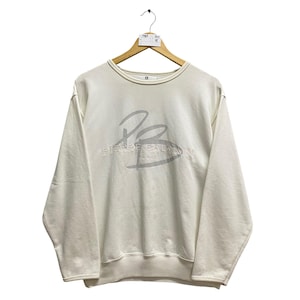 Vintage Pierre Balmain Sweatshirt Pierre Balmain Crewneck Pierre Balmain Sweater Pullover Jumper Print Embroidered Logo White Large