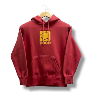 Vintage 90&#39;s Winnie The Pooh Hoodie Winnie The Pooh Crewneck Winnie The Pooh Sweater Pullover Jumper Streetwear Paches Logo Red Kids MEDIUM