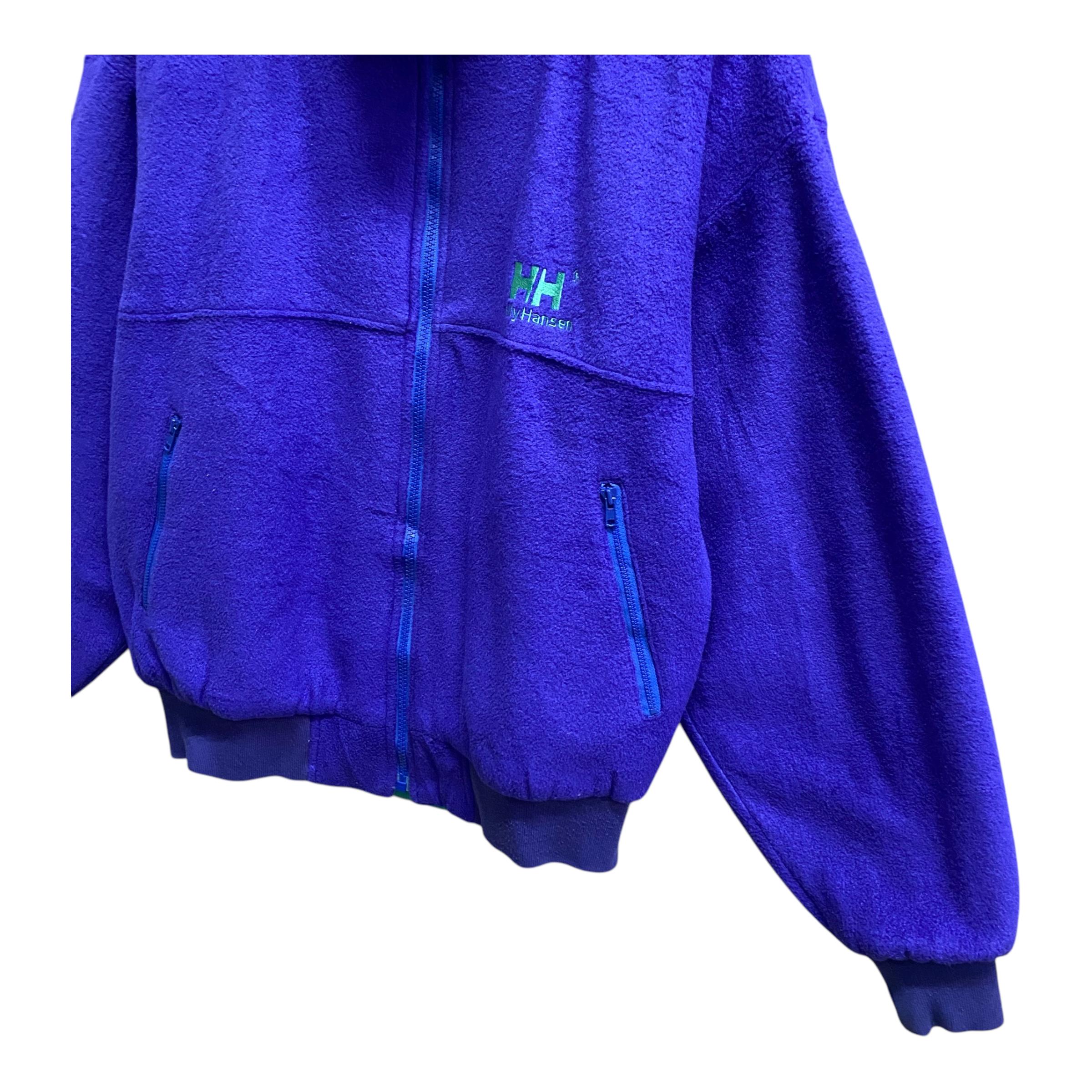 Veste Polaire Vintage Helly Hansen – Femme Taille L – Violette – Zip