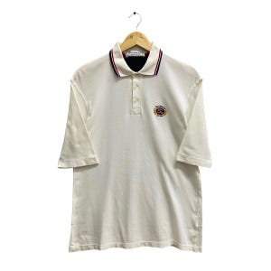Vintage Burberrys Polo Shirt Burberry Crewneck Burberry Sweater Pullover Embroidered Logo White Small