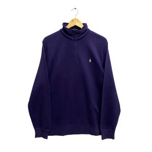 Vintage Polo Golf Ralph Lauren Sweatshirt Polo Ralph Lauren Crewneck Polo Ralph Lauren Sweater Pullover Polo Embroidered Logo Purple Large