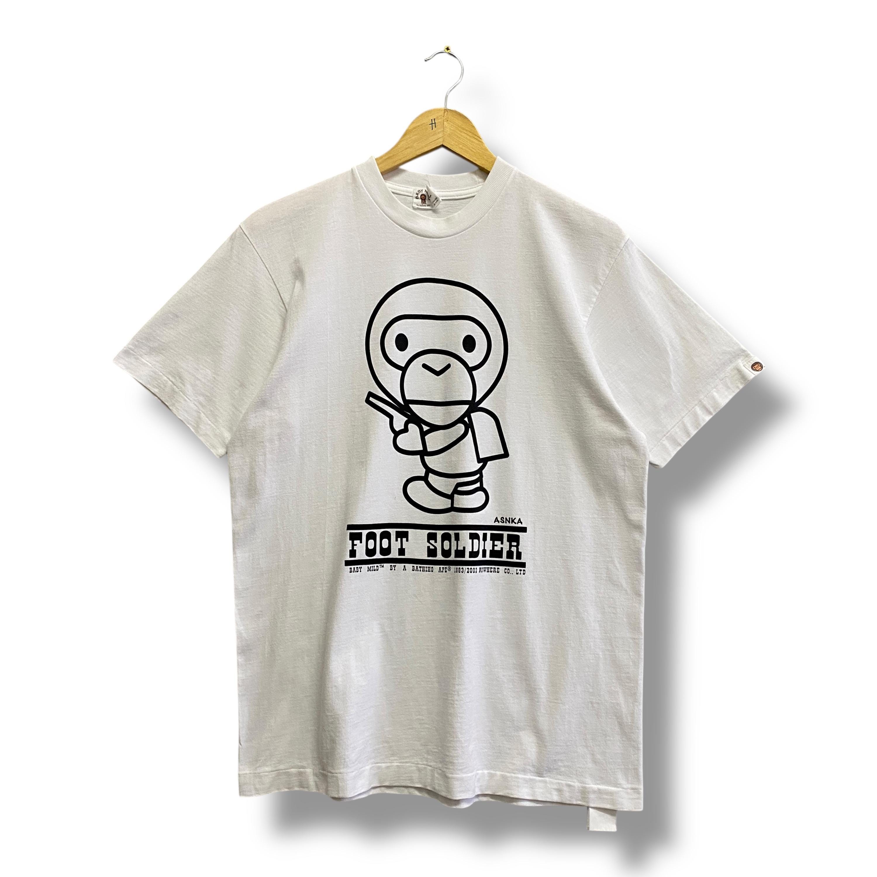 R*様 希少　BABYMILO ホワイト Tシャツ XS エイプ Baby Milo Tshirt - Etsy