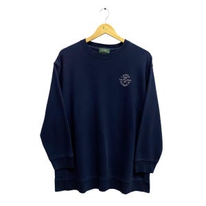 Vintage Lauren By Ralph Lauren Sweatshirt Lauren Ralph Lauren Crewneck Lauren  Ralph Lauren Sweater Pullover Polo Print Logo Navy MEDIUM