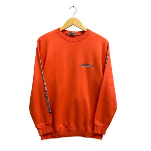 Vintage Piko Hawaiian Longboard Wear Sweatshirt Piko Crewneck Piko Surf Brand Sweater Pullover Jumper Print Logo Orange Medium